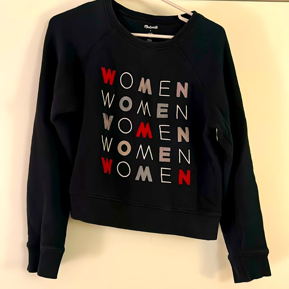 Madewell Women black sweatshirt